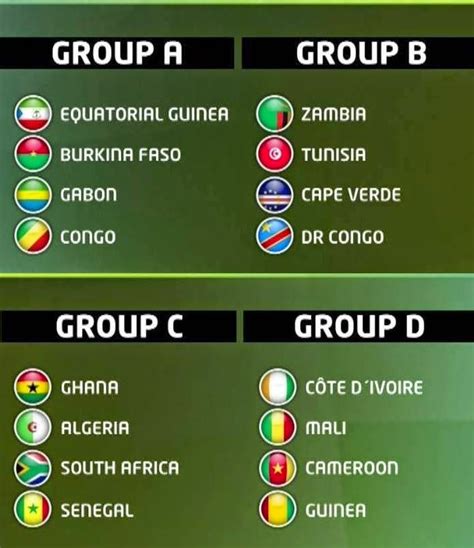 football africa cup of nations results
