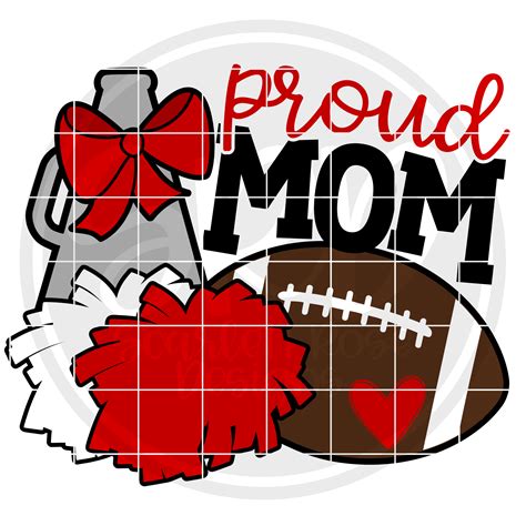 Score a Touchdown with Free Football and Cheer Mom SVGs - Download Today!