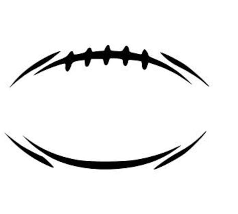 football black and white outline