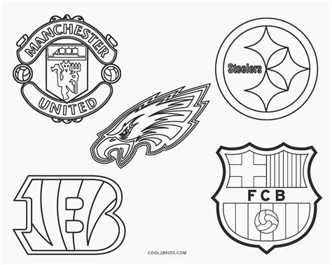 football logo colouring pages