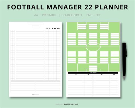 football manager game planner