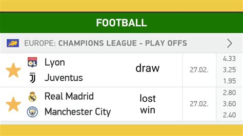 football predictions for champions league