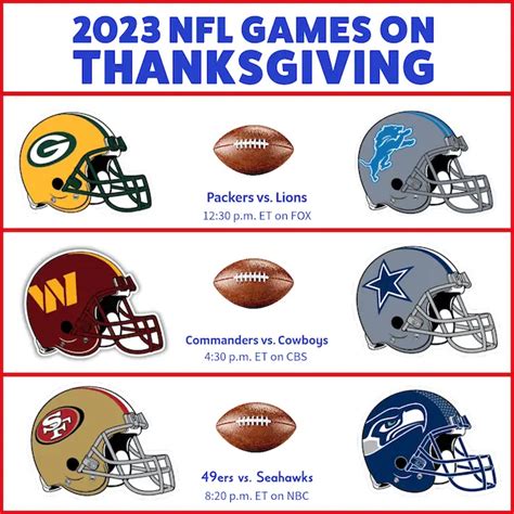 football schedule thanksgiving 2023