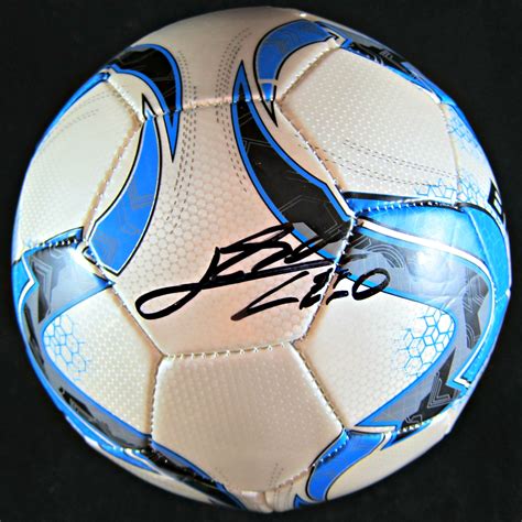 football signed by messi