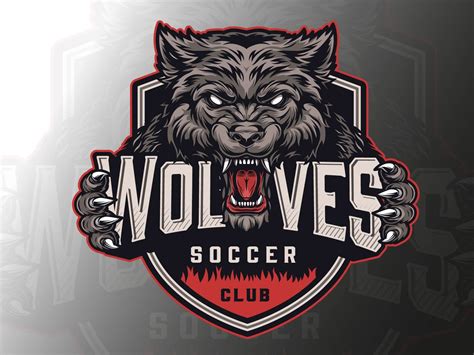 football team wolf logo