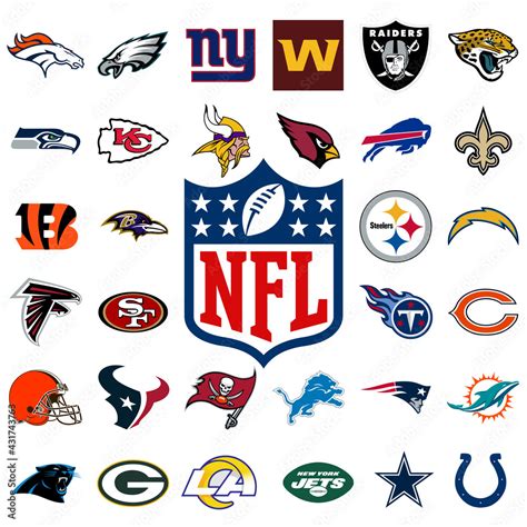 football teams with football in logo