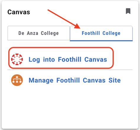Foothill Canvas Login Guide