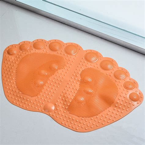 footprints shaped shower mats