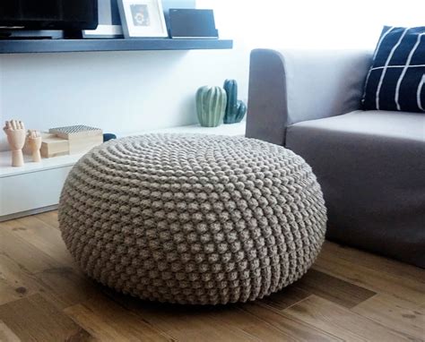 Footstool Ottoman Crochet Pattern