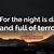 for the night is dark and full of terrors quote