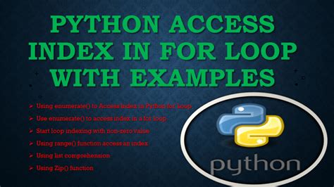 For Loop Python Get Index