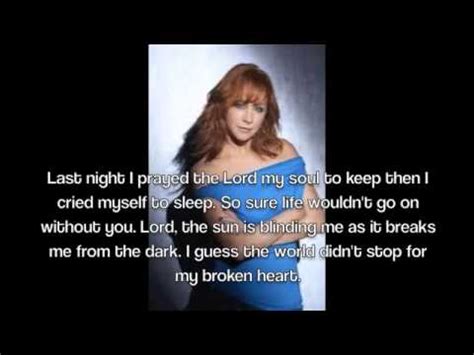 for my broken heart lyrics reba