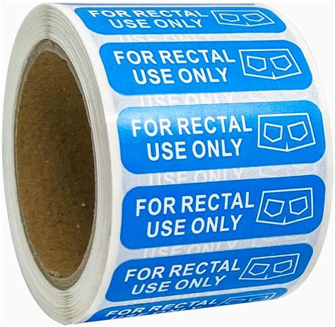 for rectal use only stickers