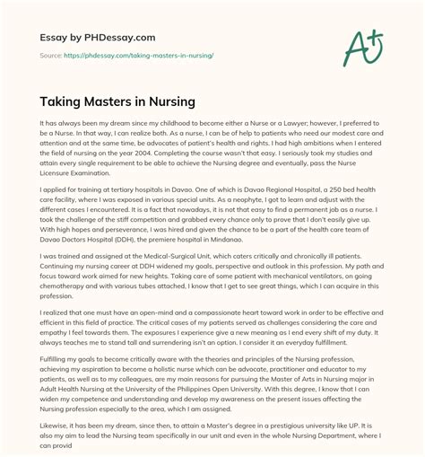 for the taking masters