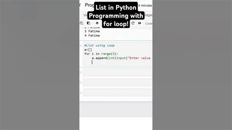 Python Tutorial 10 Printing a list using a for loop YouTube