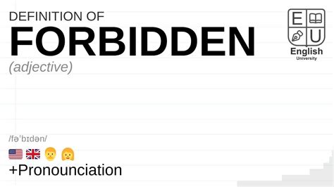 forbidden meaning in english with example