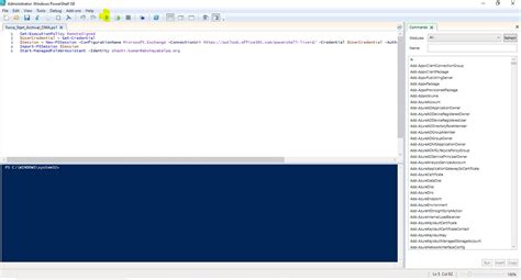 force online archive to run powershell