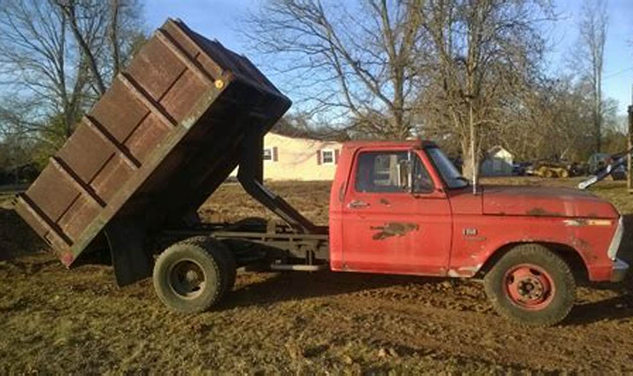 ford 1 ton dump trucks for sale
