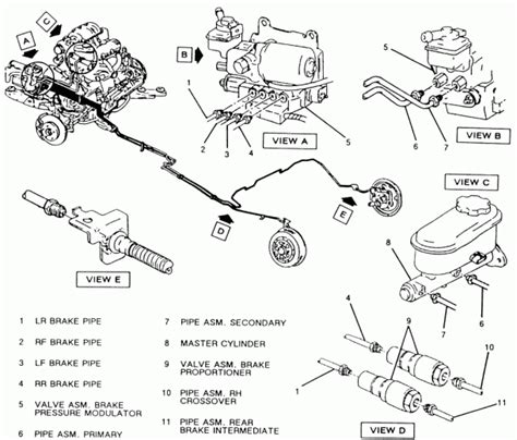 Ford Ranger Brake Line Diagram
