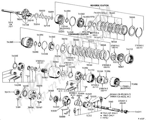 Ford C4 Transmission Exploded View