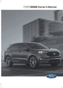 ford edge 2023 owners manual