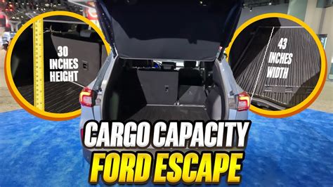 ford escape 2023 cargo space