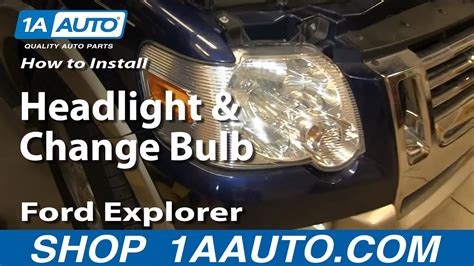 ford explorer headlight bulb replacement