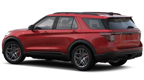 Close-up of the Ford Explorer ST-Line engine, emphasizing the power contributing to its Ford Explorer ST-Line HP