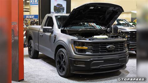 Close-up of the Ford F-150 Lightning's electric motor components, highlighting its advanced powertrain