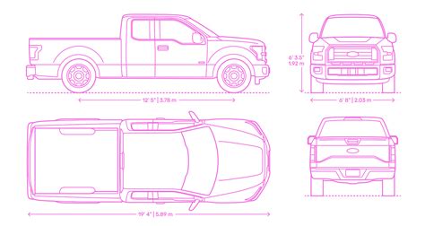 ford f-150 dimensions 2016