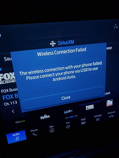 ford f150 android auto not working