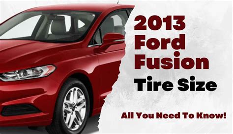 ford fusion 2018 tire size