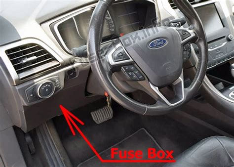 ford fusion fuse panel location