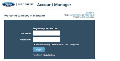 ford manager account login