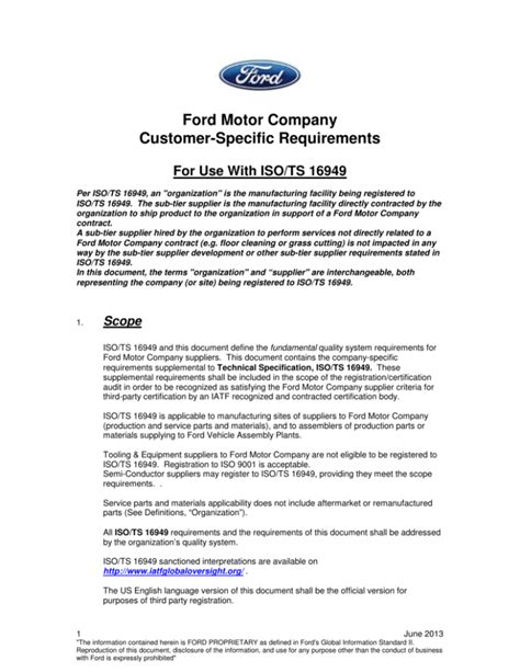ford motor co customer complaints