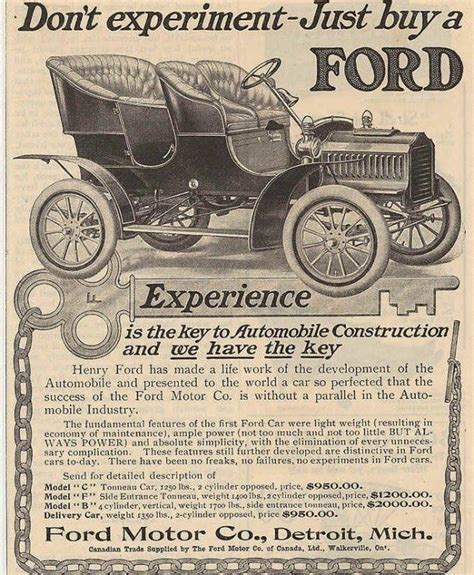 ford motor company advertising history