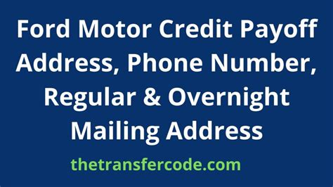 ford motor credit pay by phone