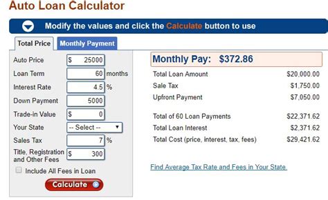 ford motor credit payment calculator