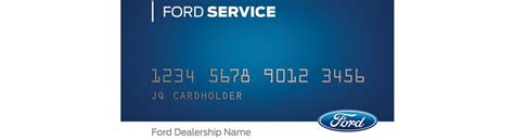 ford motor service credit card