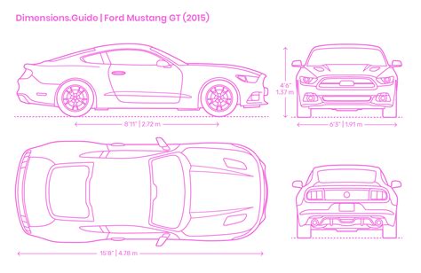 ford mustang gt dimensions