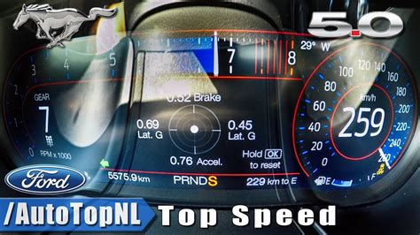 ford mustang gt top speed km/h