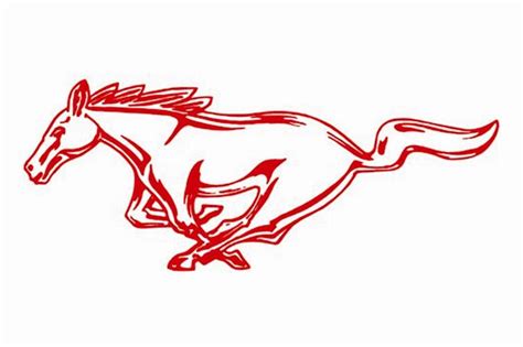 ford mustang running horse decals
