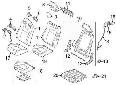 ford mustang seat parts