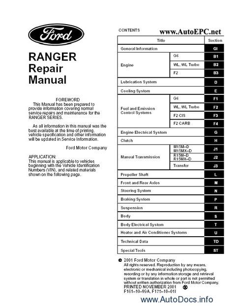 ford ranger raptor manual pdf