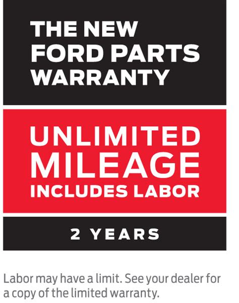 ford service parts warranty