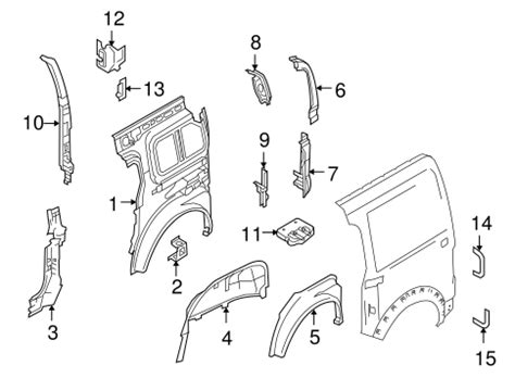 ford transit connect body parts