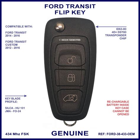 ford transit custom key replacement service
