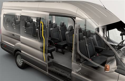Ford Transit with advanced safety features display