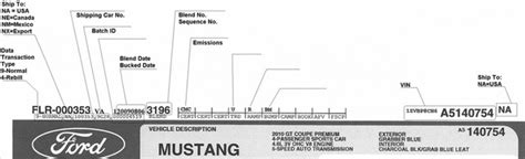 Ford Window Sticker Explained