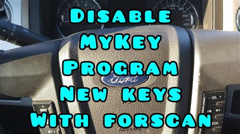 How To Disable Mykey Ford F150